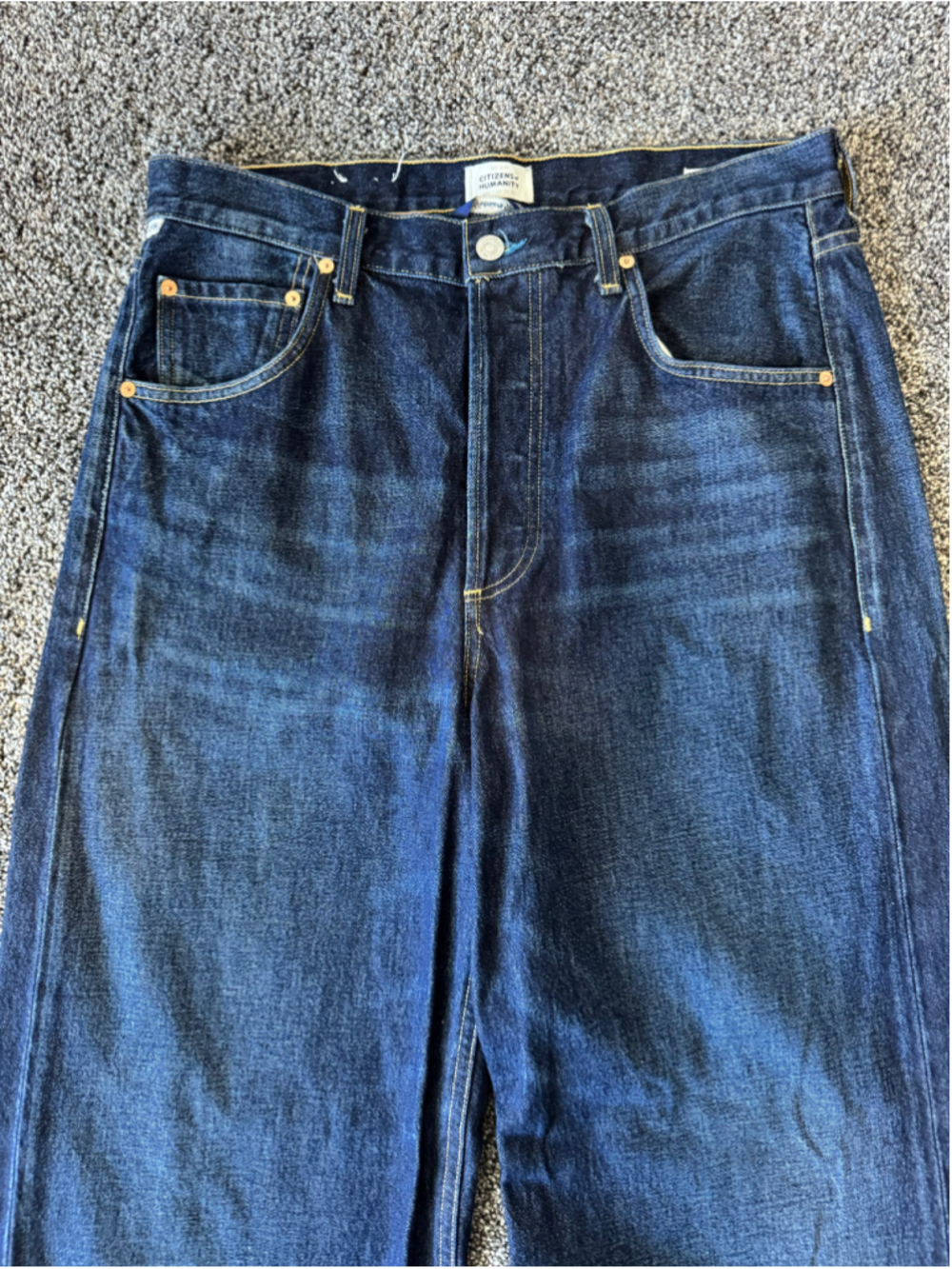 Women's Citizens of Humanity Ayla Baggy Dark Blue Jeans Sz 29 - Picture 11 of 16